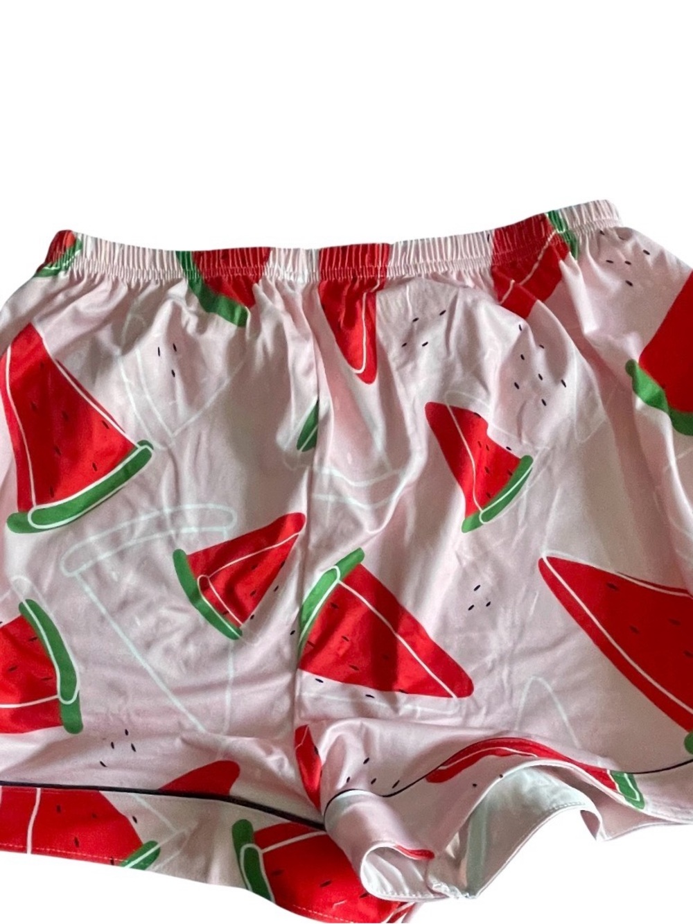 Watermelon Print Satin Pajama Set 🍉 NIB | Size Large - Picture 9 of 14